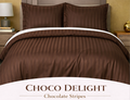 Premium Plains Bedsheet Set – Choco Delight